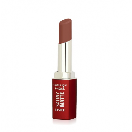 Κραγιόν Golden Rose Mood Satiny Matte Lipstick No 02 Velvet Taupe