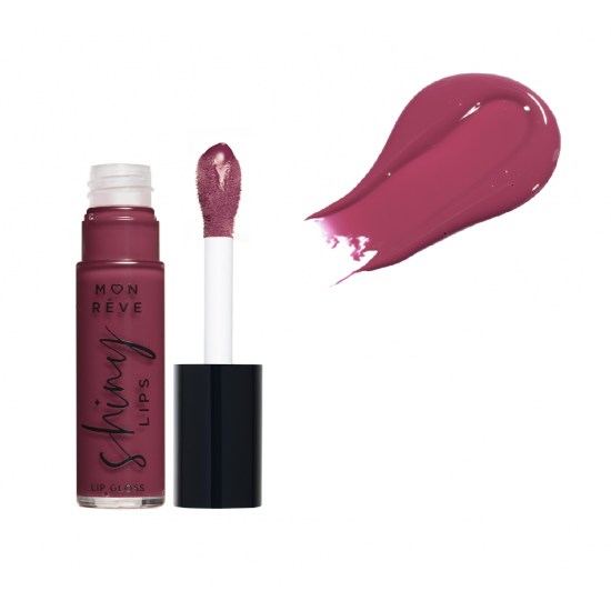 Ενυδατικό Lip Gloss Χειλιών Mon Reve Shiny Lips Νο 15 Sweet Cramberry 8ml