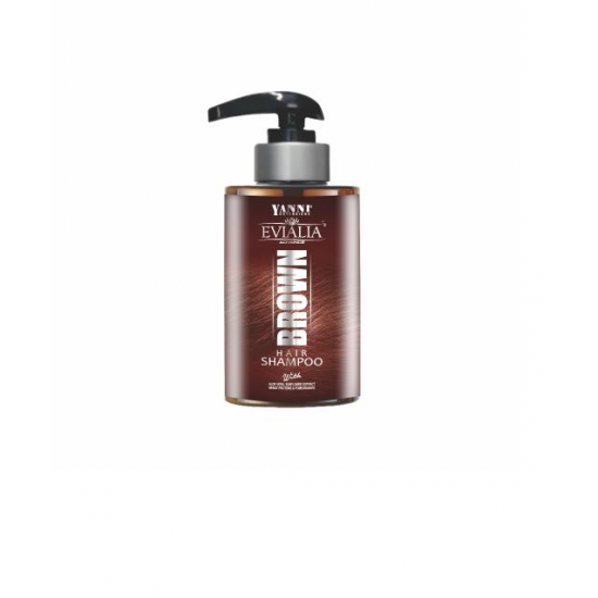 Χρωμοσαμπουάν Καστανό με Αλόη Evialia Brown Hair Shampoo 300ml