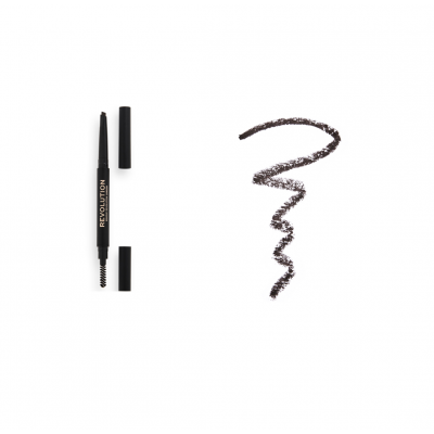 Μολύβι Φρυδιών Duo Brow Definer Pencil Revolution Dark Brown 0.25g
