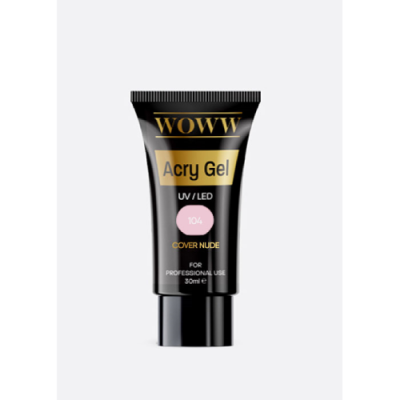 Acry Gel Νυχιών Uv/Led WOWW Cosmetics Νο 104 Cover Nude 30ml