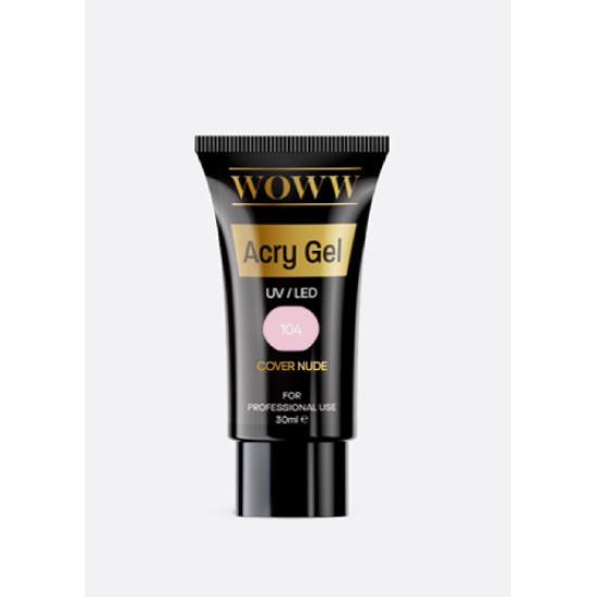Acry Gel Νυχιών Uv/Led WOWW Cosmetics Νο 104 Cover Nude 30ml