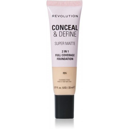Foundation F3n Revolution Beauty Conceal & Define Liquid 23ml