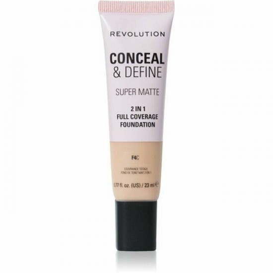 Foundation F4c Revolution Beauty Conceal & Define Liquid 23ml