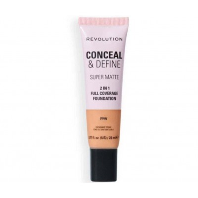 Foundation F9w Revolution Beauty Conceal & Define Liquid 23ml