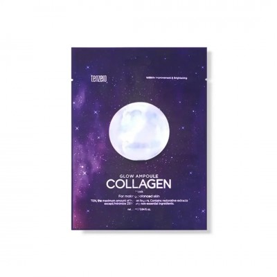 Υφασμάτινη Μάσκα Προσώπου Tenzero Glow Ampoule Collagen