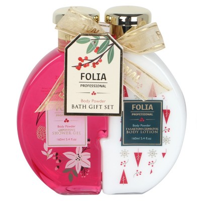 Γυναικείο Σετ Δώρου  Puzzle Set Body Powder Folia Αφροντούς 160ml / Γαλάκτωμα Σώματος 160ml