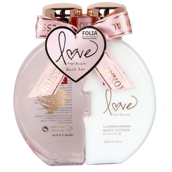Γυναικείο Σετ Δώρου Fresh Bouquet Folia Αφροντούς 160ml / Γαλάκτωμα Σώματος 160ml