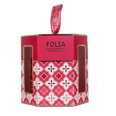 Γυναικείο Σετ Δώρου Paper Gift Box Body Powder Folia Αφροντούς 100ml / Γαλάκτωμα Σώματος 100ml / Scrub Σώματος 60ml