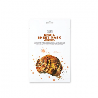 Υφασμάτινη Μάσκα Προσώπου Tenzero Snail Sheet Mask 25ml