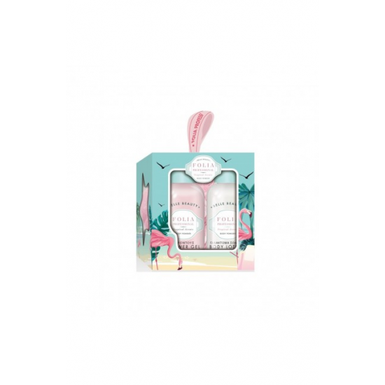 Χάρτινο Κουτί Σετ Δώρου Folia Body Powder Tropical Scents (41-464)