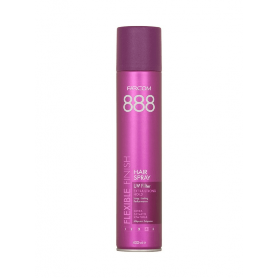 Farcom 888 Λακ Μαλλιών Extra Δυνατό Κράτημα 400ml