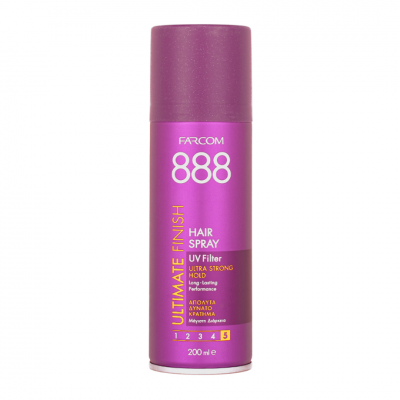 Λακ Μαλλιών για Πολύ Δυνατό Κράτημα Farcom 888 Ultra Strong Hold 200ml