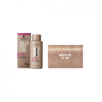 Τόνερ Μαλλιών Schwarzkopf BlondMe Glow Toner 9-49 Biscuit 60ml