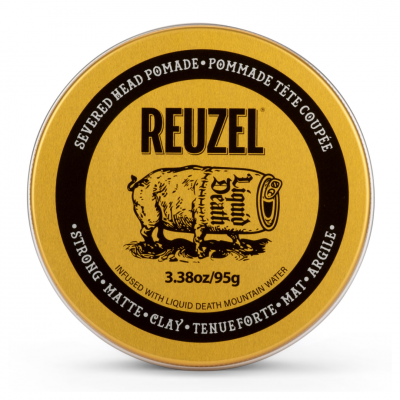 Reuzel Strong Matte Clay Pomade – Πηλός Διαμόρφωσης Μαλλιών Ισχυρό Ματ Κράτημα 95gr