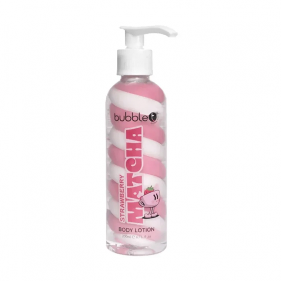 Bubble T Κρέμα Σώματος Με Άρωμα Φράουλα Matcha Body Lotion Strawberry 200ml