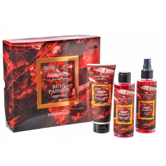 Σετ Δώρου Primo Bagno Ruby Passion 3pcs Σπρέι Σώματος 150ml, Αφρόλουτρο 150ml, Λοσιόν Σώματος 100ml (PB-34010)