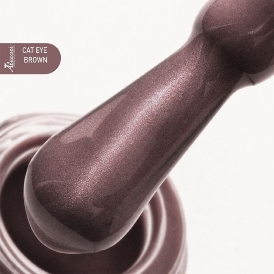 GEL POLISH CAT EYE BROWN ALEZORI 15ml