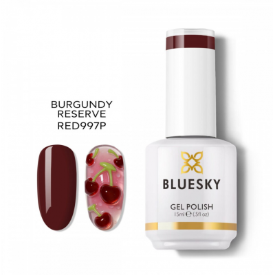 Ημιμόνιμο βερνίκι νυχιών Bluesky Burgundy Reserve RED997P