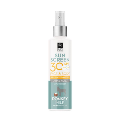 Αντηλιακό Bodyfarm Donkey Milk SPF 30 για πρόσωπο και σώμα 150ml