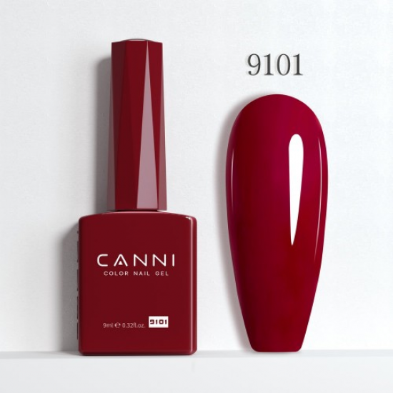 Ημιμόνιμο Βερνίκι Canni Color Nail Gel No 9101 Heath Hema Free 9ml