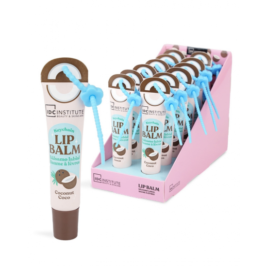 IDC INSTITUTE Μπρελόκ Lip Balm με γεύση Καρύδα