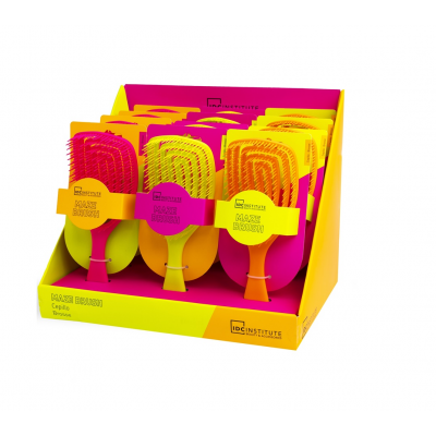 IDC Neon Maze Hair Brush – Εύκαμπτη Βούρτσα Μαλλιών  (H Επιλογή Χρώματος Είναι Τυχαία)