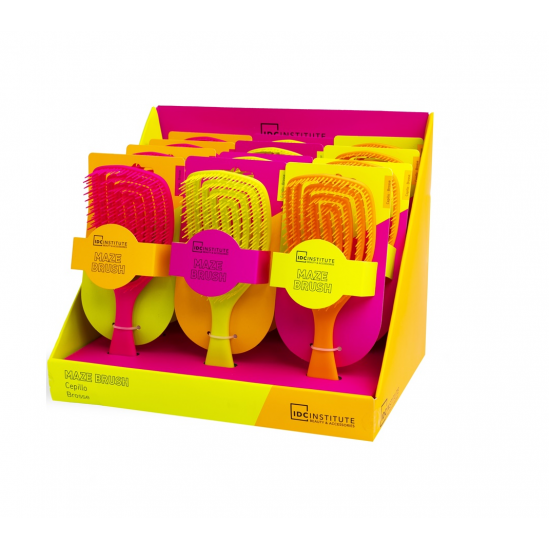 IDC Neon Maze Hair Brush – Εύκαμπτη Βούρτσα Μαλλιών  (H Επιλογή Χρώματος Είναι Τυχαία)