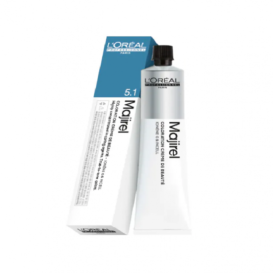 Βαφή μαλλιών LOreal Professionnel Majirel Νο 5.1 Καστανό Ανοιχτό Σαντρέ 60ml