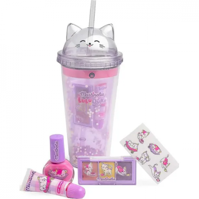 Martinelia Lulu & Duki Beauty Bottle Set Παγουρίνο με Καλαμάκι & Καλλυντικά
