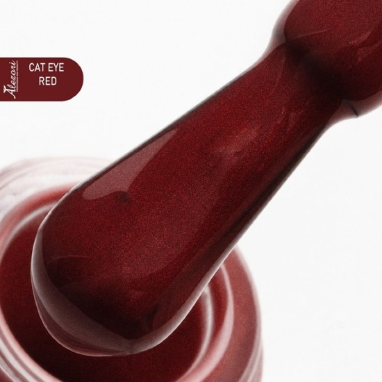 GEL POLISH CAT EYE RED ALEZORI 15ml