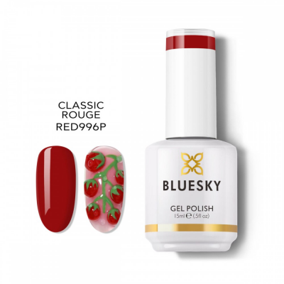 Ημιμόνιμο βερνίκι νυχιών Bluesky Classic Rouge RED996P
