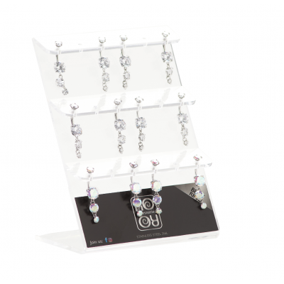 Σκουλαρίκι Αφαλού Ατσάλι με Στρας Ro-Ro Accessories A215969 (1τμχ)