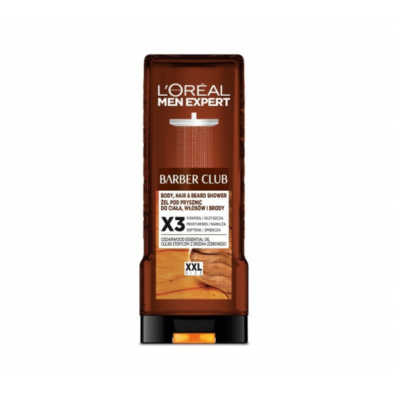 Ανδρικό Αφρόλουτρο σε Gel για Σώμα / Μαλλιά / Μούσι L'Oreal Paris Men Expert Barber Club 400ml