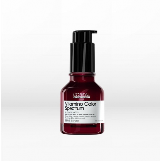 Serum Μαλλιών Λάμψης Για Όλους Τους Τύπους Βαμμένων Μαλλιών L’Oreal Professionnel Serie Expert Vitamino Color Spectrum Glass Shine Serum 50ml