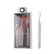 Τσιμπιδάκι Βλεφαρίδων Staleks Expert Eyelash Tweezers TE-41/6