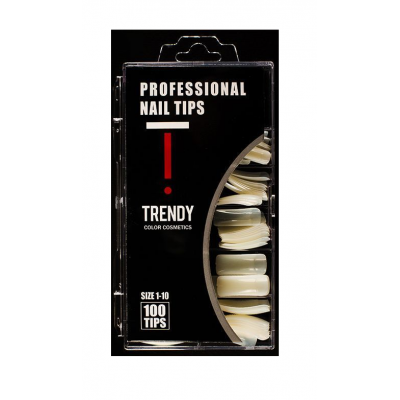 Nύχια Κασετίνα 100 τεμ. Τετράγωνο Φυσικό Β#2