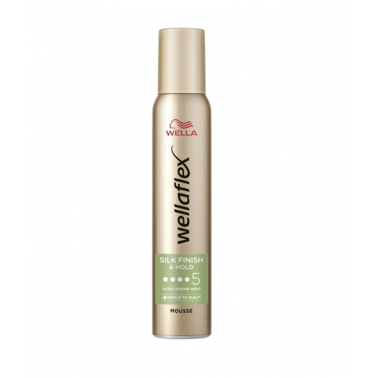 Αφρός Μαλλιών Wellaflex Silk Finish & Hold  Ultra Strong Hold No5  200ml